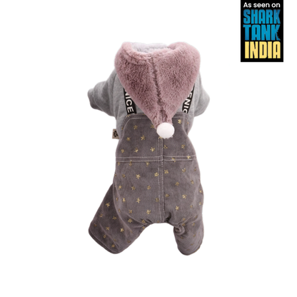 Nootie Winter Double Layer Jumpsuit with Hoodie for Dogs | Warm, Soft & Lightweight