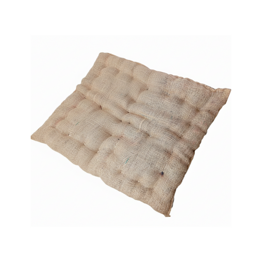 Nootie Jute Beds for Dogs & Cats – Small Rectangle Bed (65 x 52 x 5 CM) | Eco-Friendly Brown Pet Bed