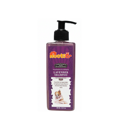 Nootie Coat Whitening Lavender Oil Shampoo for Dogs (300 ml) | Brightening, Anti-Itch & Soothing Essential Oil Formula