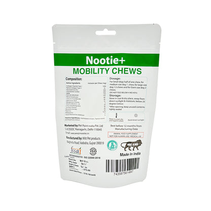 Nootie+ Mobility Chews for Dogs | Joint Support, Pain Relief & Anti-Inflammation (30 Chews)
