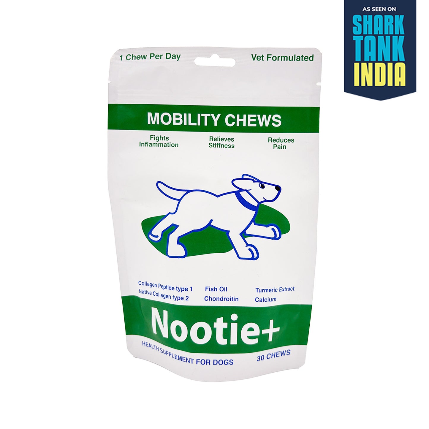 Nootie+ Mobility Chews for Dogs | Joint Support, Pain Relief & Anti-Inflammation (30 Chews)
