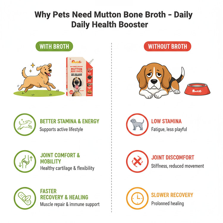 Nootie Natural Mutton Broth for Dogs & Cats – Nutrient-Rich, Hydrating Meal Topper (100ml)