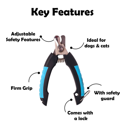 Furrtoolz Premium Nail Cutter | Safe Guard, Sharp Blades & Anti-Slip Grip