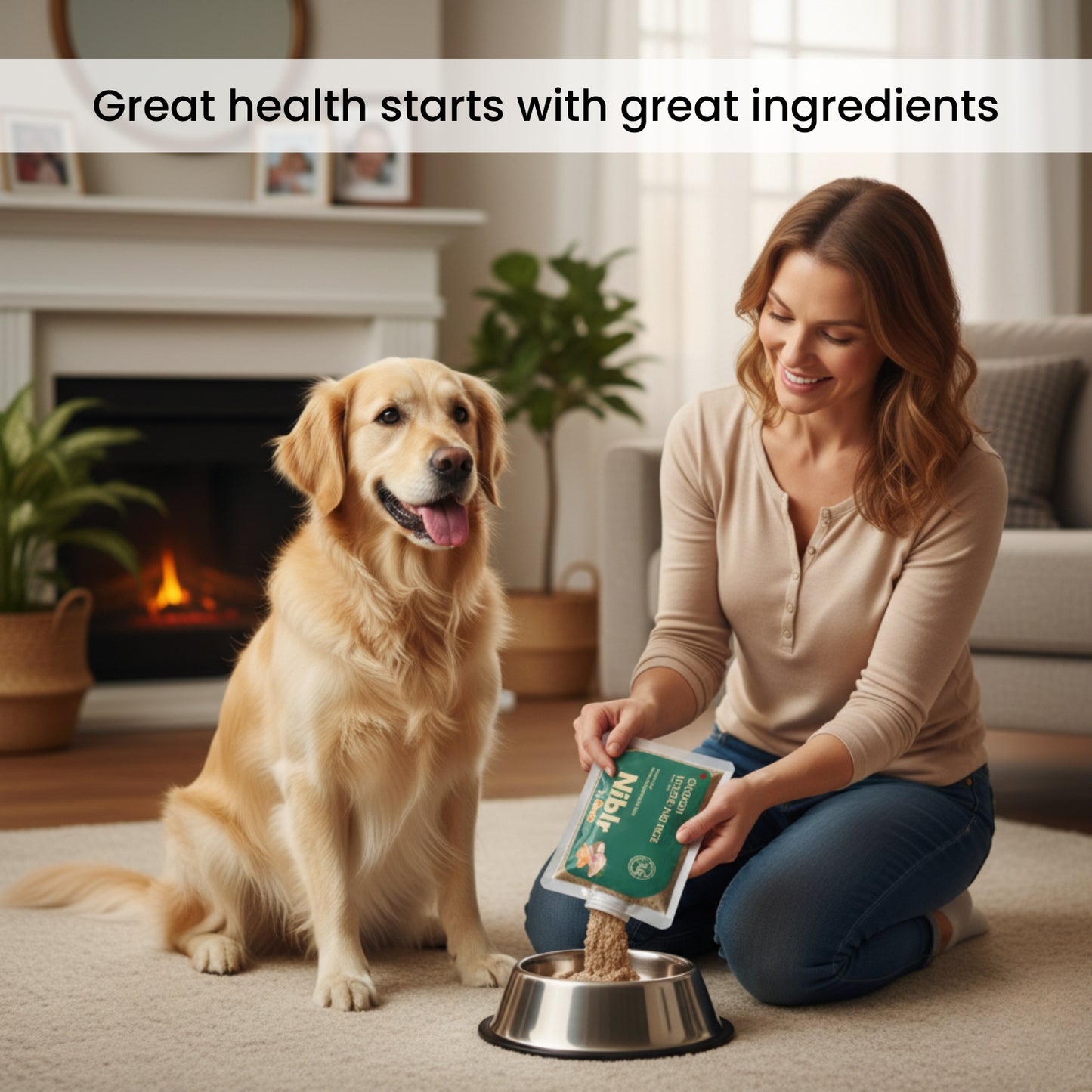 Nibblr Chicken Veggie & Rice Dog Food  – 300g | Human-Grade, Freshly Cooked, Balanced Nutrition