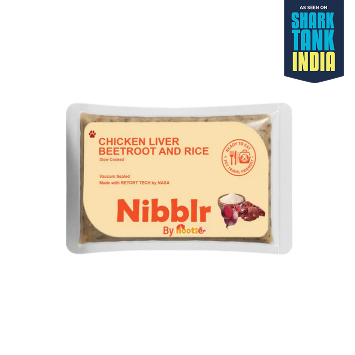 Nibblr Chicken Liver, Beetroot & Rice Fresh Dog Food – 300g