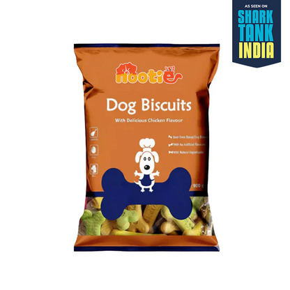 Nootie Chicken Biscuits for Adult Dogs – Assorted Flavours (900 g) | High-Protein, Crunchy & Nutrient-Rich Treats