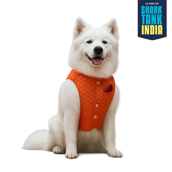 Nootie Festive Sherwani for Dogs – Red | Stylish Outfit for Weddings & Festivals