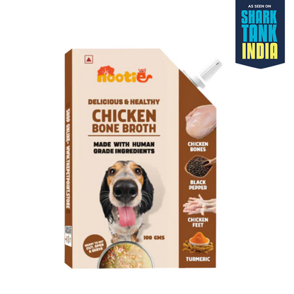 Nootie Natural Chicken Broth for Dogs & Cats – Nutrient-Rich, Hydrating Meal Topper (100ml)