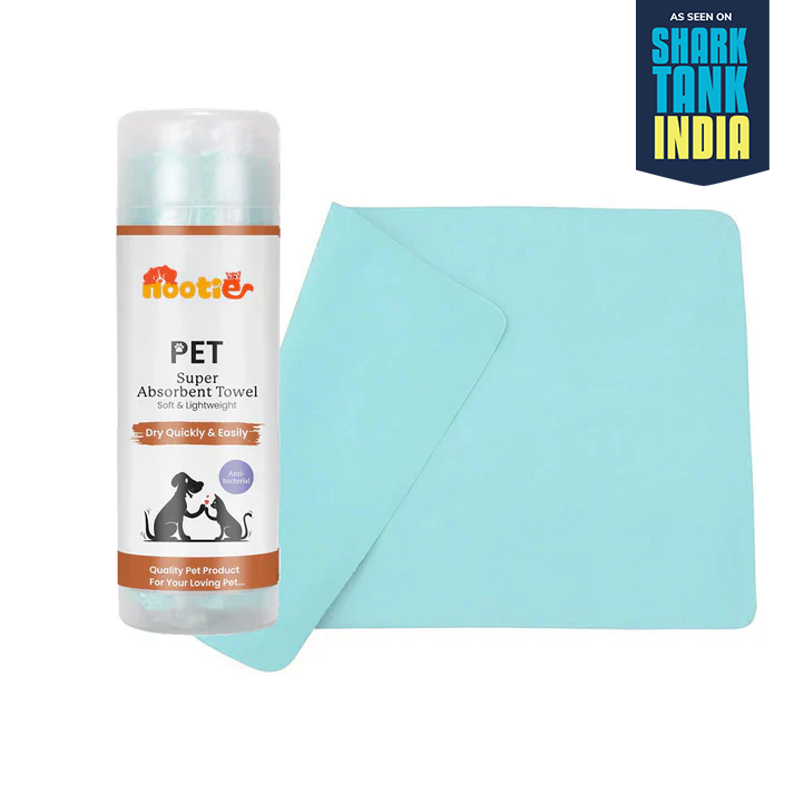 Nootie Pet Hair Absorbent Towel | Fast-Dry, Soft PVA Cleaning Towel – Antibacterial & Reusable