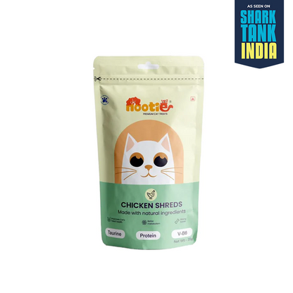 Nootie Premium Cat Treats – Chicken Shreds | High-Protein, Taurine-Rich Natural Cat Treats for Heart, Metabolism & Bone Health (35g)