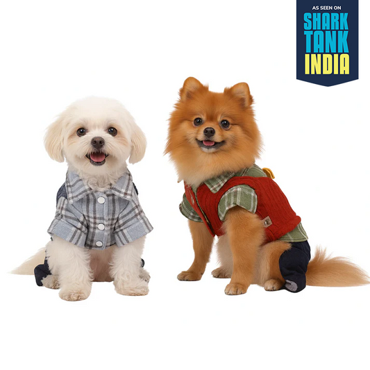 Nootie Winter Double Layer Jumpsuit for Dogs | Warm, Lightweight | Easy Wear Button Design