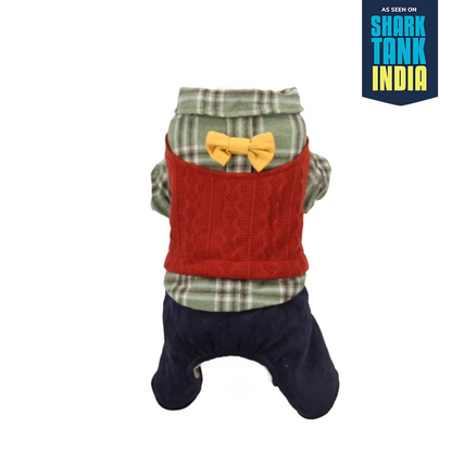 Nootie Winter Double Layer Jumpsuit for Dogs | Warm, Lightweight | Easy Wear Button Design