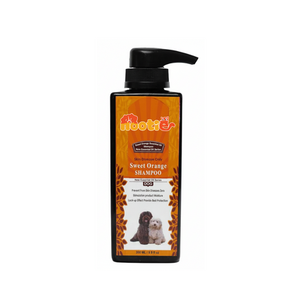 Nootie Skin Protection Sweet Orange Shampoo for Dogs (300 ml) | Anti-Itch, Moisturising Formula with Aloe Vera, Coconut & Vitamin E