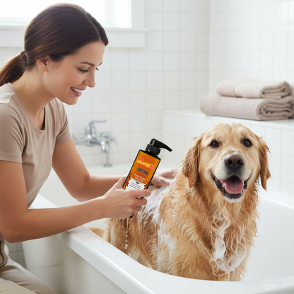 Nootie Skin Protection Sweet Orange Shampoo for Dogs (300 ml) | Anti-Itch, Moisturising Formula with Aloe Vera, Coconut & Vitamin E