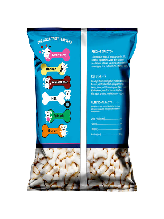 Nootie Chicken Biscuits for Puppies with Chicken & Milk Flavour - 900 GM