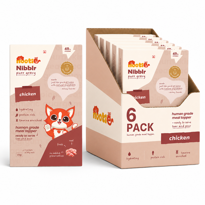 Nibblr Purr Gravy for Cats (170g) | Chicken - Taurine-Enriched, High-Protein Meal Topper for Cat