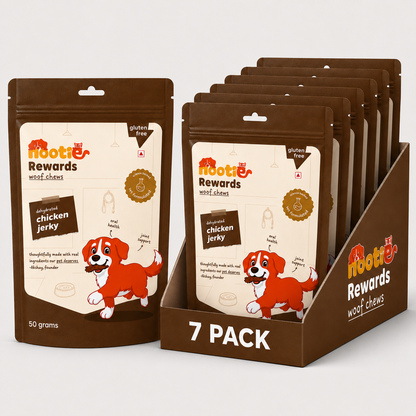 Rewards Woof Chews Crunchy for Dogs (50g) | Dehydrated Chicken Jerky