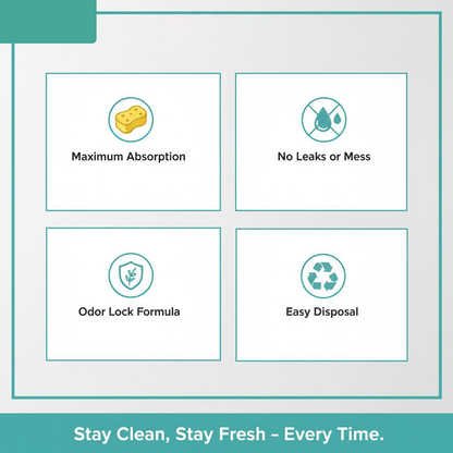 Nootie Puppy Training Pads  – Ultra-Absorbent, Leak-Proof & Odour-Control Potty Pads for Dogs