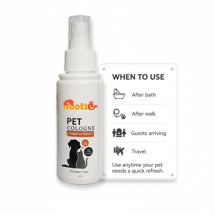 Nootie Pet Cologne – Tropical Punch (100 ml) | Long-Lasting, Paraben-Free Fragrance for Dogs & Cats