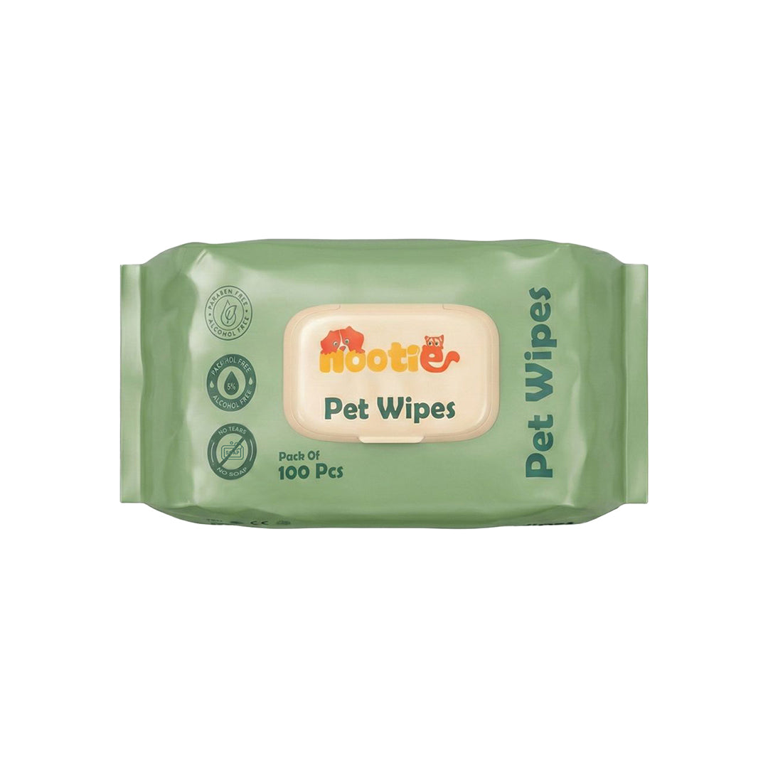 Nootie Wet Pet Wipes (100 Pulls) – Gentle Cleaning Wipes for Dogs & Cats | Alcohol-Free, Paraben-Free & Soap-Free