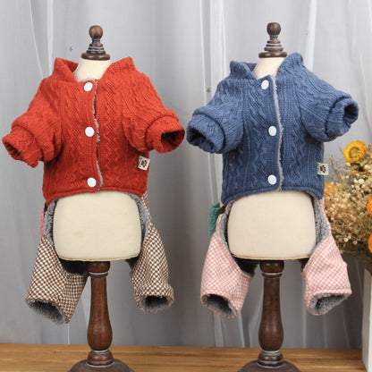 Nootie Winter Double Layer Jumpsuit for Dogs | Warm, Lightweight | Easy Wear Button Design