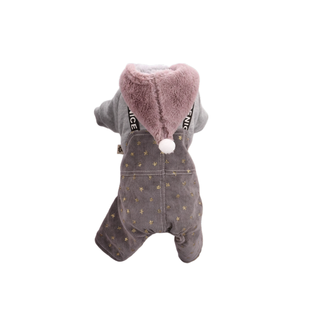 Nootie Winter Double Layer Jumpsuit with Hoodie for Dogs | Warm, Soft & Lightweight