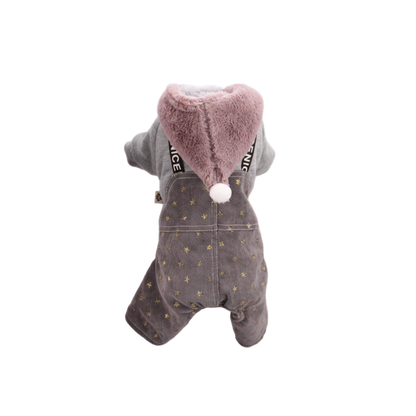 Nootie Winter Double Layer Jumpsuit with Hoodie for Dogs | Warm, Soft & Lightweight