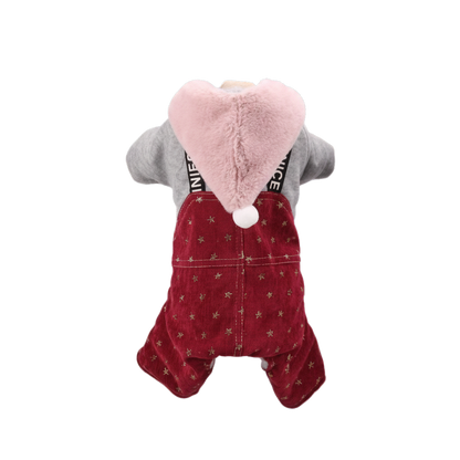 Nootie Winter Double Layer Jumpsuit with Hoodie for Dogs | Warm, Soft & Lightweight
