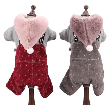 Nootie Winter Double Layer Jumpsuit with Hoodie for Dogs | Warm, Soft & Lightweight