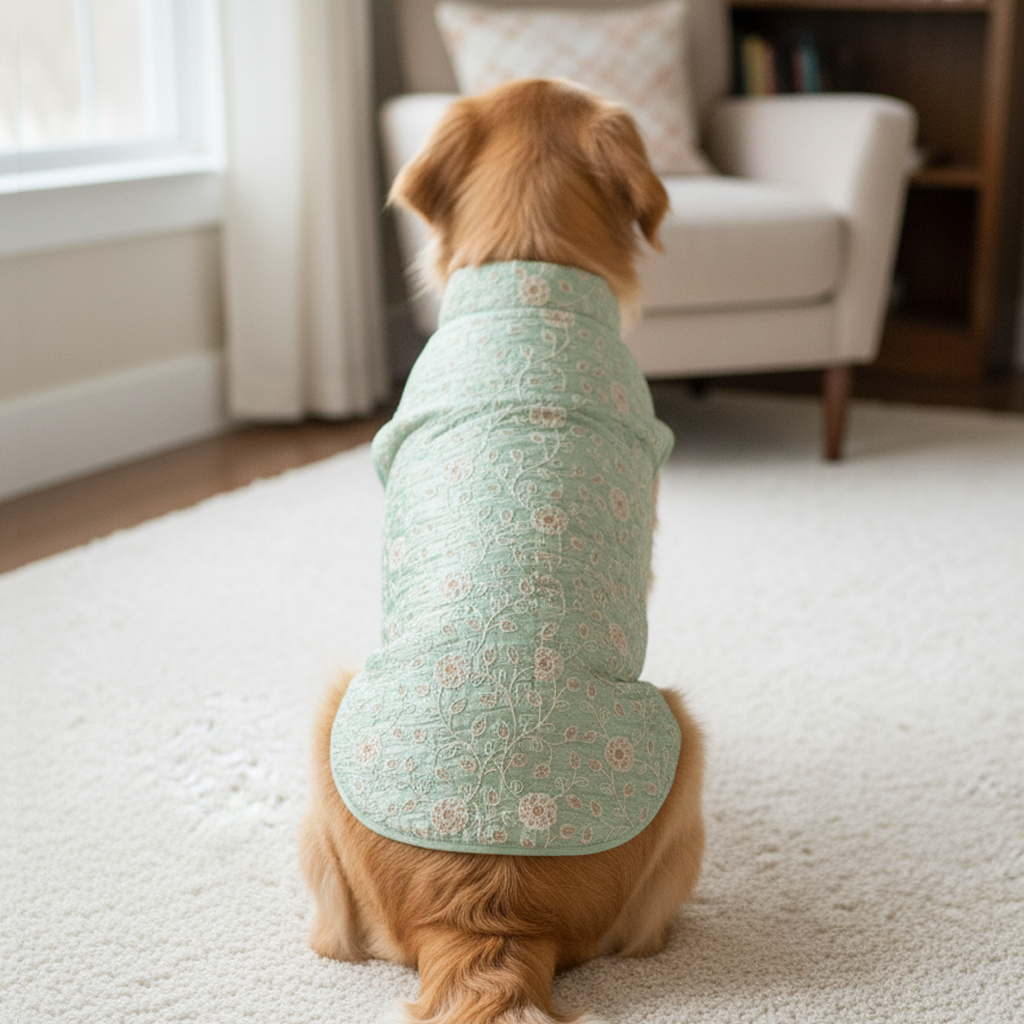 Nootie Festive Sherwani for Dogs – Light Green | Stylish Outfit for Weddings & Festivals