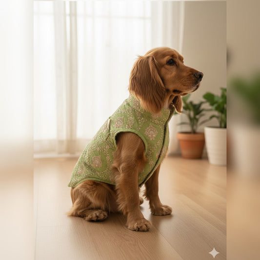 Nootie Festive Sherwani for Pets – Parrot Green