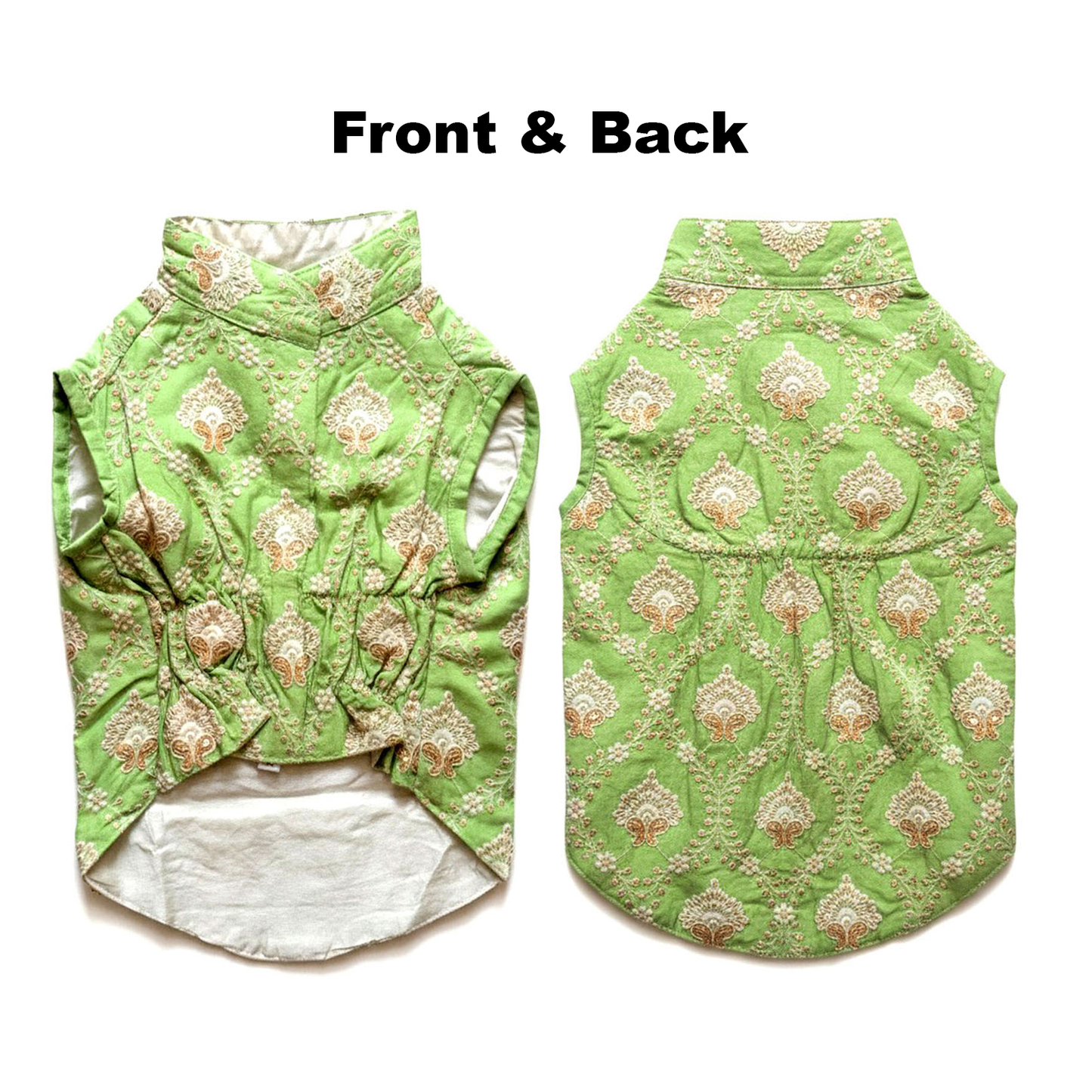 Nootie Festive Sherwani for Dogs – Parrot Green | Traditional Indian Ethnic Wear for Pets