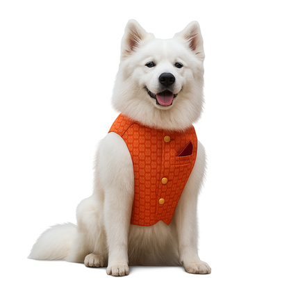 Nootie Festive Sherwani for Dogs – Red | Stylish Outfit for Weddings & Festivals