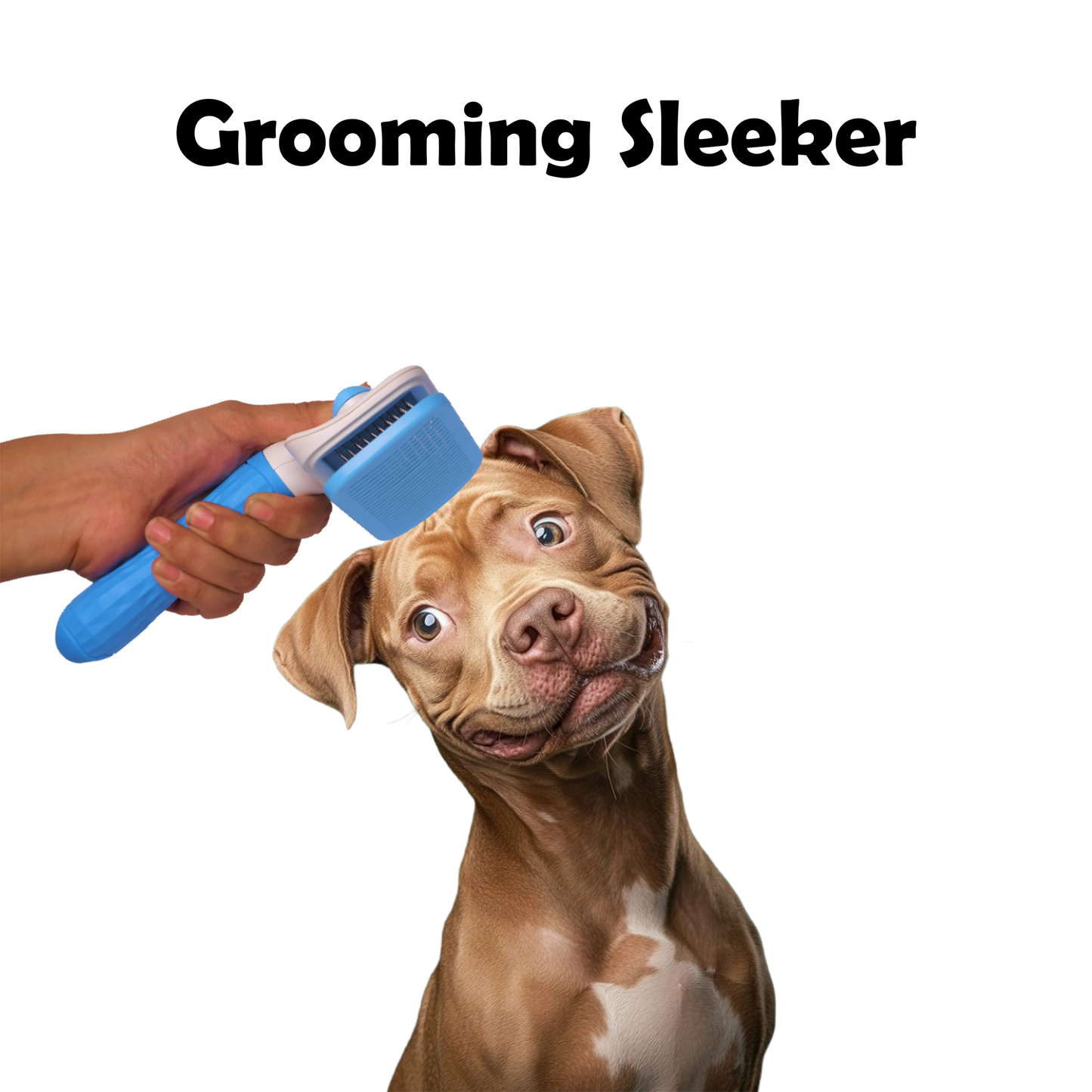 Nootie Slicker Brush for Dogs & Cats | Gentle Detangling, De-Shedding & Coat Shine