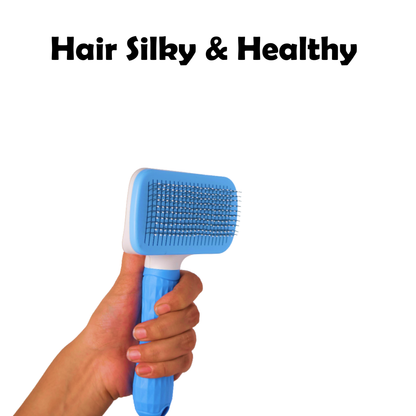 Nootie Slicker Brush for Dogs & Cats | Gentle Detangling, De-Shedding & Coat Shine