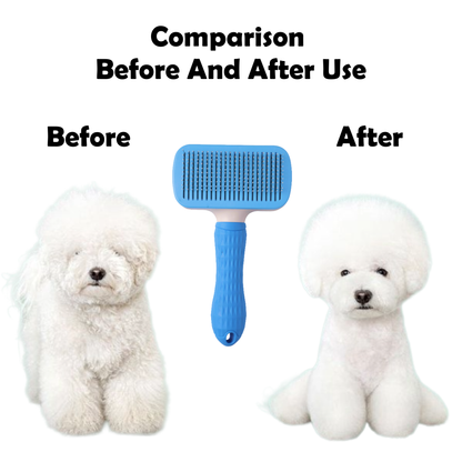 Nootie Slicker Brush for Dogs & Cats | Gentle Detangling, De-Shedding & Coat Shine
