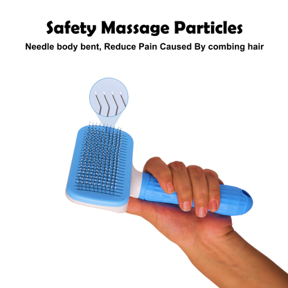 Nootie Slicker Brush for Dogs & Cats | Gentle Detangling, De-Shedding & Coat Shine