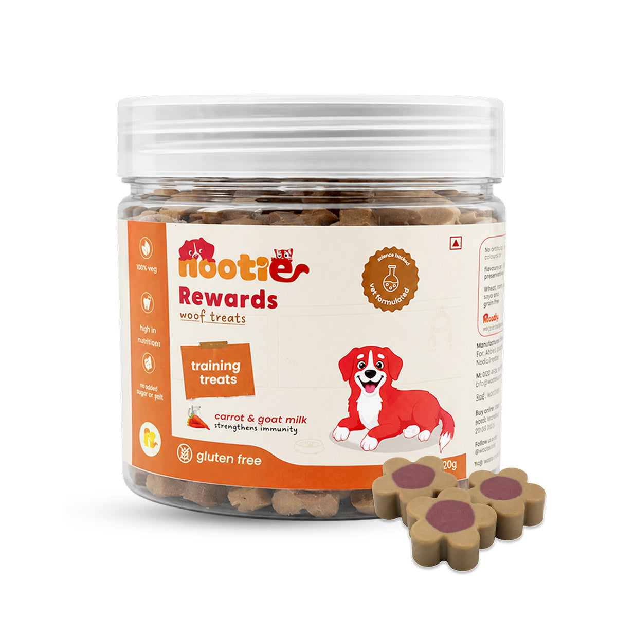 Rewards Jar Treats - Carrot & Goat Milk - 220g