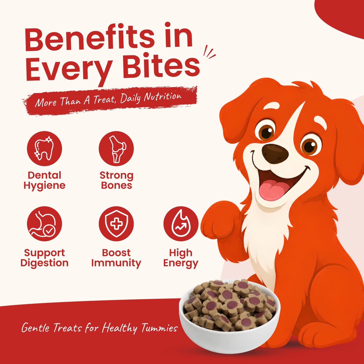 Nootie Rewards Woof Training Treats for Dogs – Carrot & Goat Milk, Gluten-Free, High Nutrition Dog Training Treats (220g)