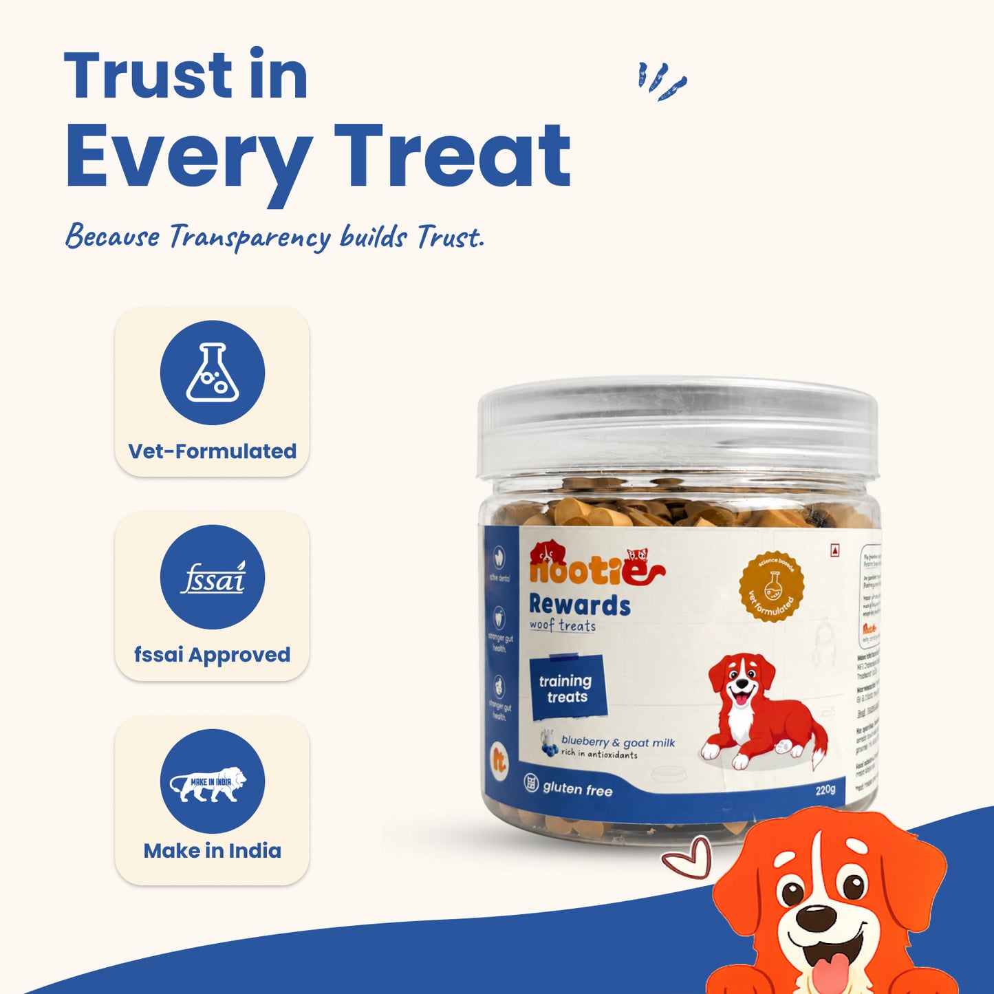 Nootie Rewards - Milk Biscuit Treats for Dogs