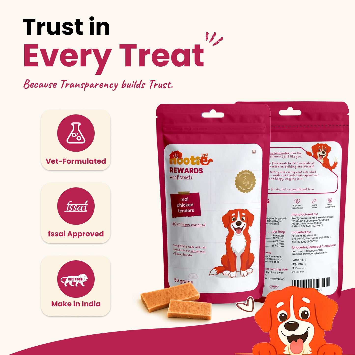 Nootie Rewards - Crunchy Treats for Dogs