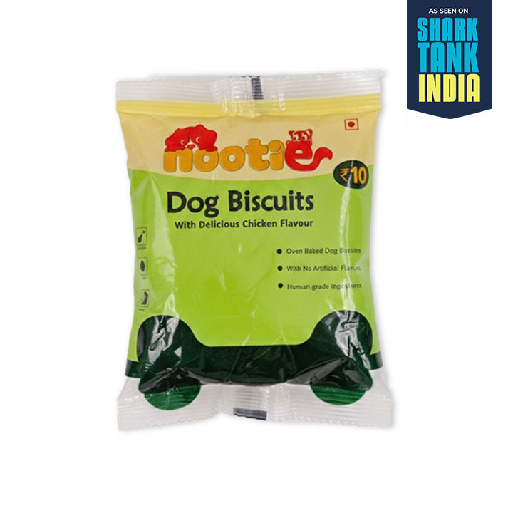 Nootie Chicken Dog Biscuits | High-Protein Crunchy Treats for Dogs (40gm)