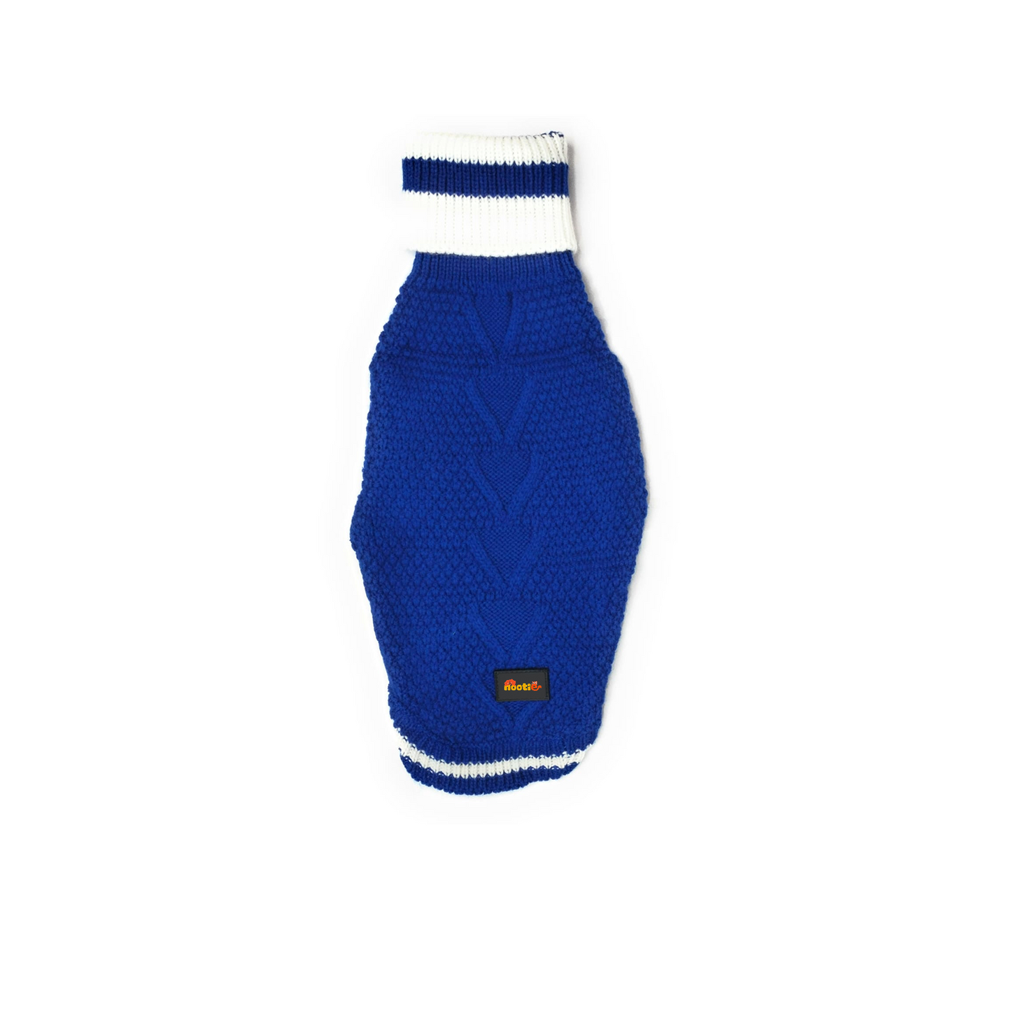 Nootie Dog High Neck Sweater, Blue – Stylish Winter Knitwear for All Breeds