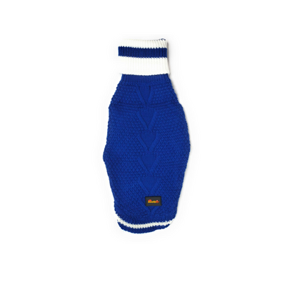 Nootie Dog High Neck Sweater, Blue – Stylish Winter Knitwear for All Breeds