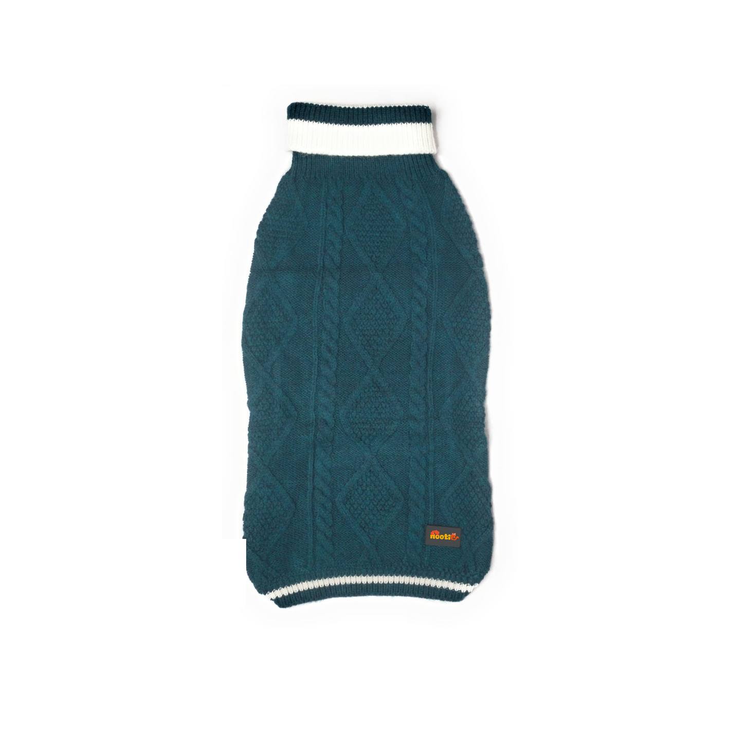 Nootie Dog High Neck Sweater, Dark Green – Stylish Winter Knitwear for All Breeds