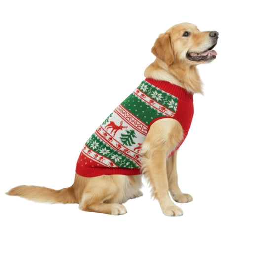 Nootie Dog Sweater Deer Print – Stylish Winter Knitwear for All Breeds