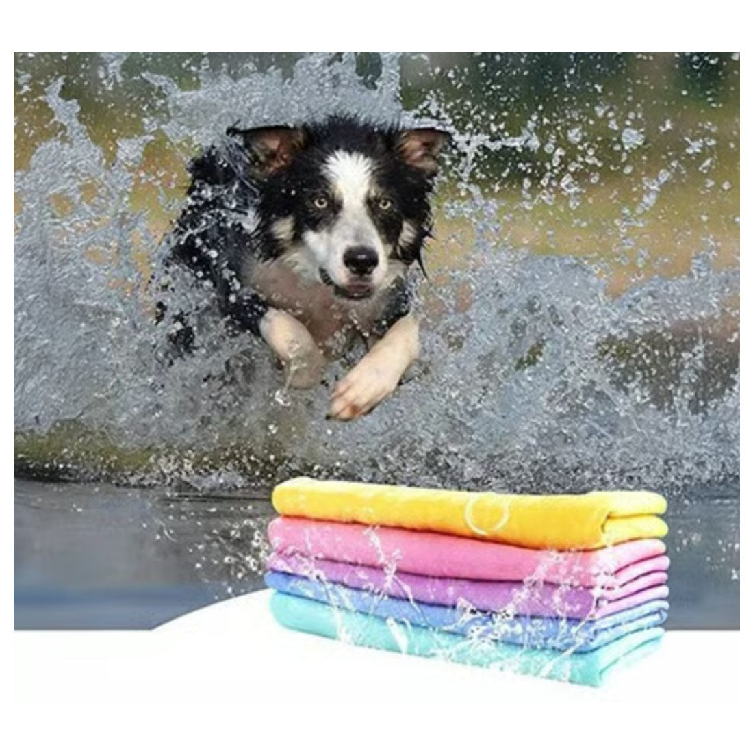 Nootie Pet Hair Absorbent Towel | Fast-Dry, Soft PVA Cleaning Towel – Antibacterial & Reusable