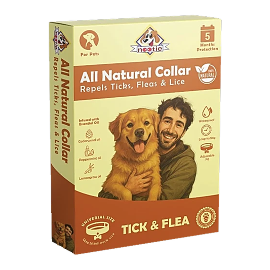 Nootie All Natural Tick & Flea Collar for Dogs & Cats – 5 Months Protection