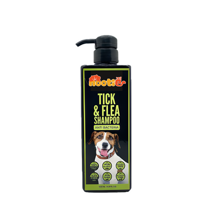 Nootie Tick & Flea Shampoo for Dogs (500 ml) | Natural Neem, Lemongrass & Clove Formula – Antibacterial & Sulphate-Free