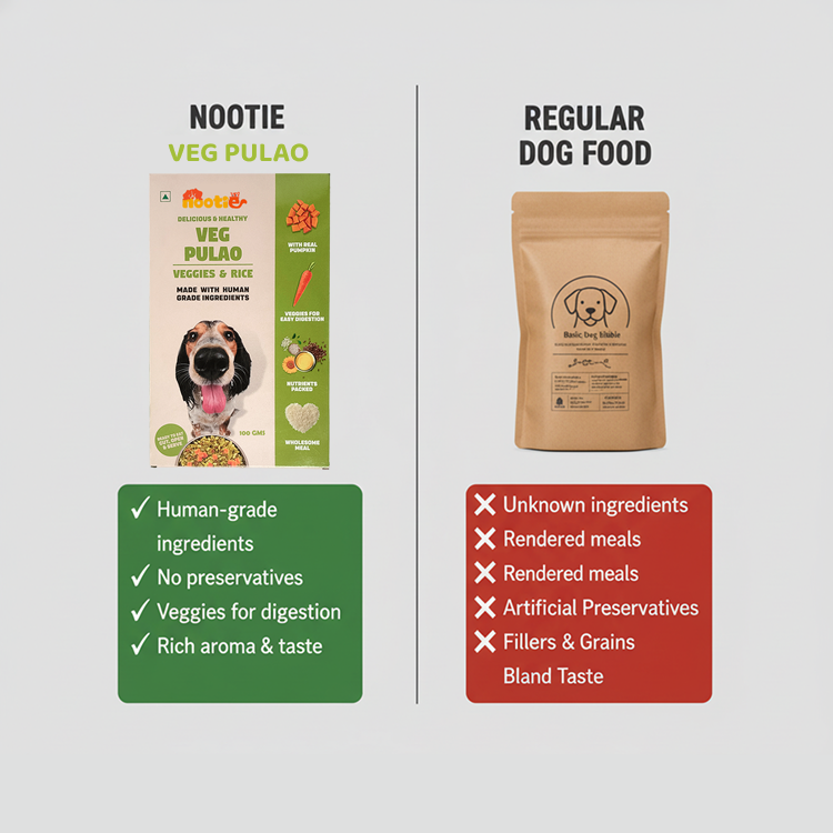 Nootie Veg Pulao Dog Food - 100g - 100% Veg, Human-Grade & Gluten-Free (Pack of 3)